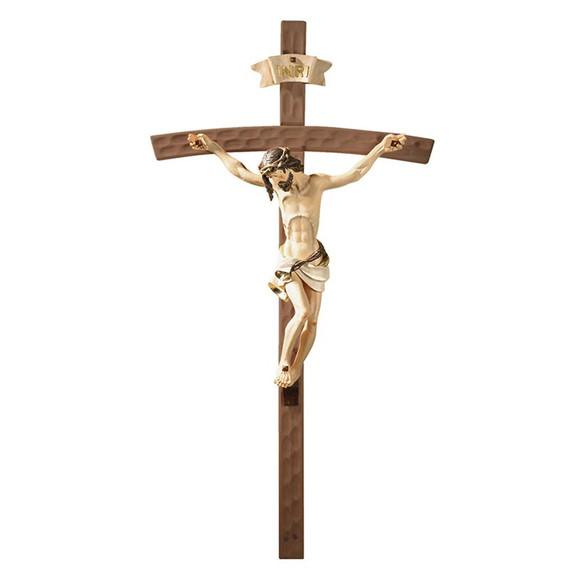 Wood Crucifix with Resin Corpus - Picture 1 of 1
